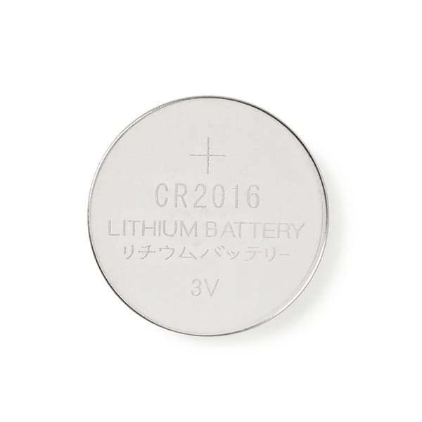 Lithium knapcellebatteri CR2016 | 3 V DC | 5-Blister | Sølv