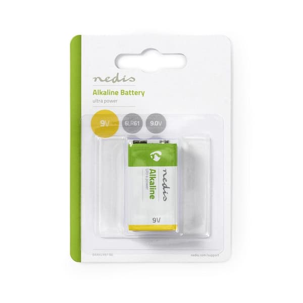 Alkaline batteri 9V | 6LR61 | 1-Blister