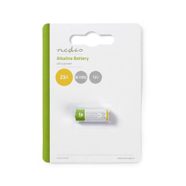 Alkalisk batteri 23A | 12 V DC | 1-Blister | 8LR932 | Grøn / Gul