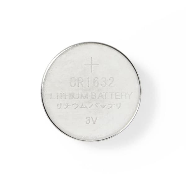 Lithium knapcellebatteri CR1632 | 3 V DC | Forudladet | 5-Blister | Forskellige enheder | Sølv