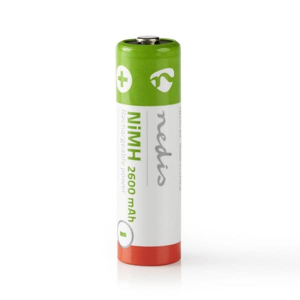 Oppladbare Ni-MH batteri AA | 1.2 V DC | 2600 mAh | 4-Blister