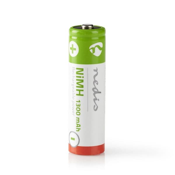 Oppladbare Ni-MH batteri AA | 1.2 V DC | 1300 mAh | 4-Blister