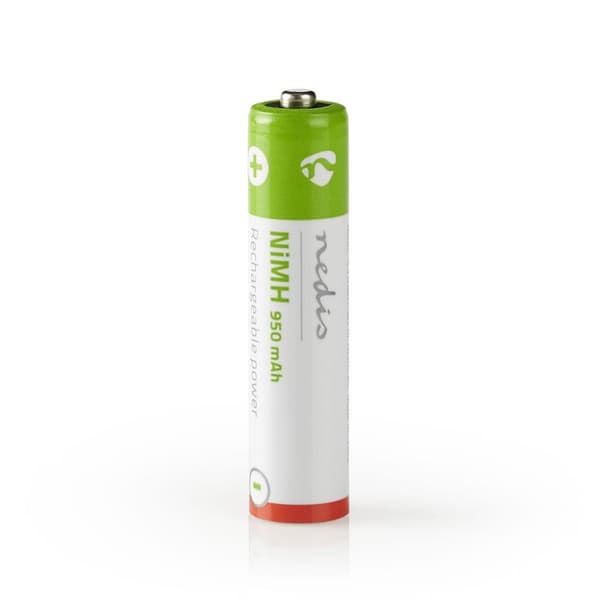 Ladattava Ni-MH-Akku AAA | 1.2 V DC | 950 mAh | Esiladattu | 4 - Läpipainopakkaus