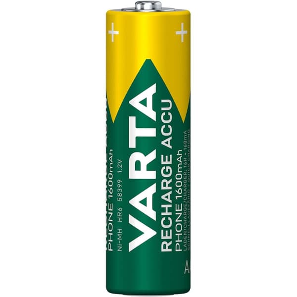 Ladattava Ni-MH-Akku AA | 1.2 V DC | 1600 mAh | 2-Blister-kortti