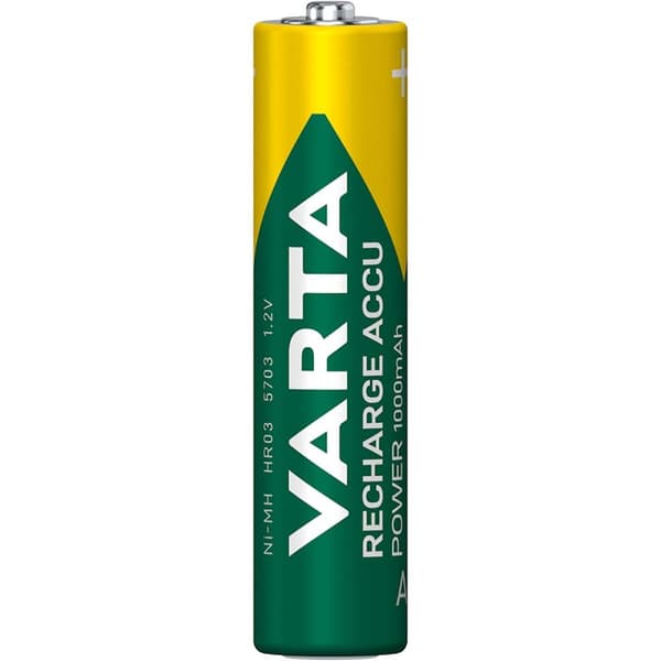 Ladattava Ni-MH-Akku AAA | 1.2 V DC | 1000 mAh | Esiladattu | 4-Blister-kortti