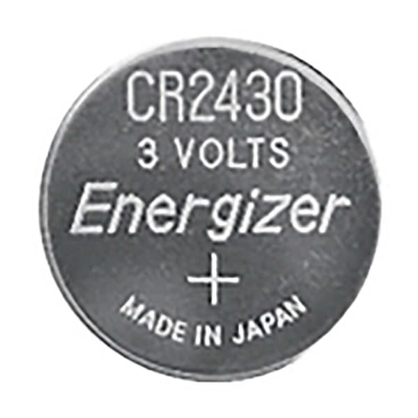Lithium knappecellebatteri CR2430 | 3 V DC | 320 mAh | 2-Blister | Sølv