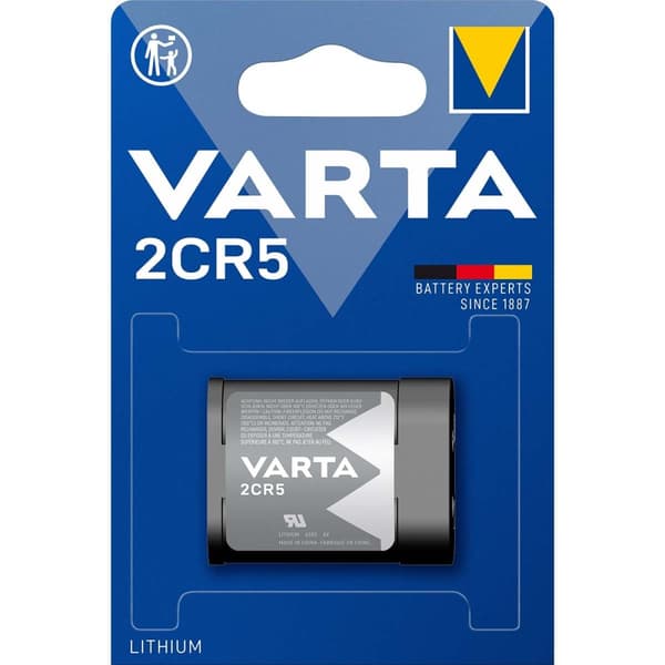 Lithium Battery 2CR5 | 6 V DC | 1400 mAh | 1 - Läpipainopakkaus | Harmaa / Hopea
