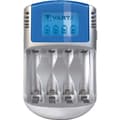 Pikkukuva 1 / 2: NiMH akkulaturi AA / AAA | 1.2 V DC | 4x AA/HR6 2600 mAh | Trickle-lataus | Euro / Tyyppi-C (CEE 7/16) | Akun tyyppi: AA