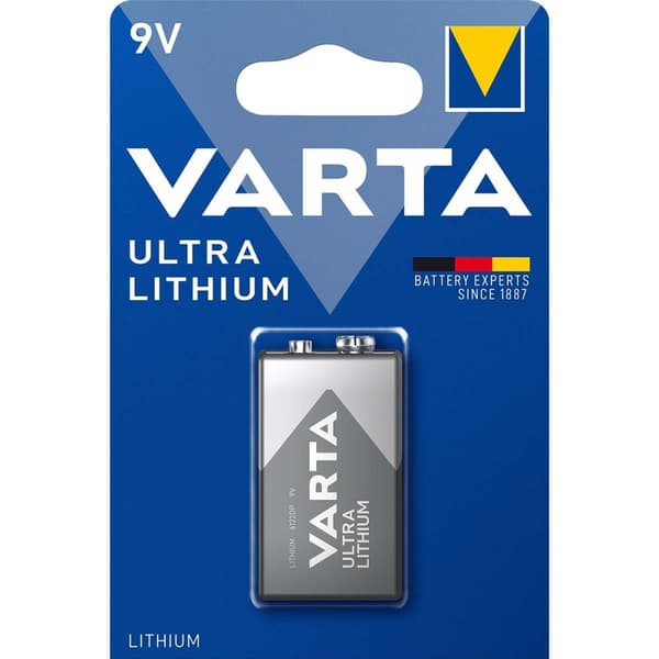 Litiumbatteri 9 V | 1200 mAh | 1-Blister