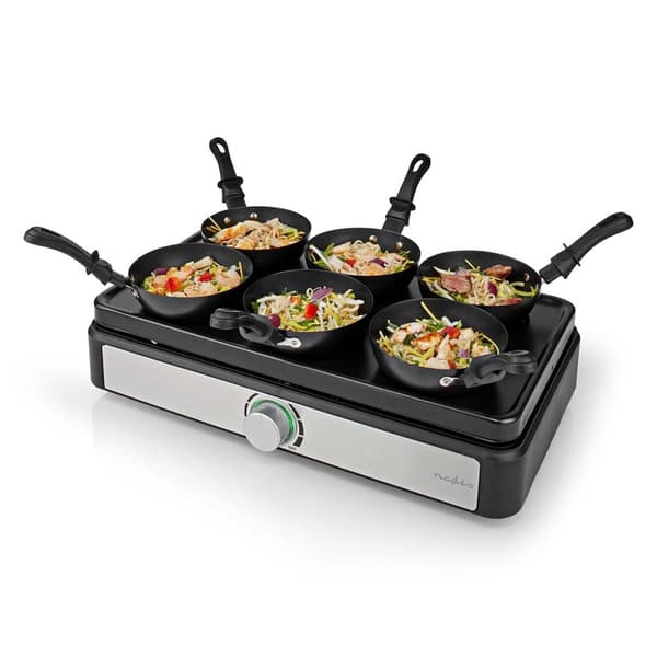 Woksettet | Grille | 6 Personer | Stekespade | Tempraturinnstillinger | Non-stick belegg | Rektangel
