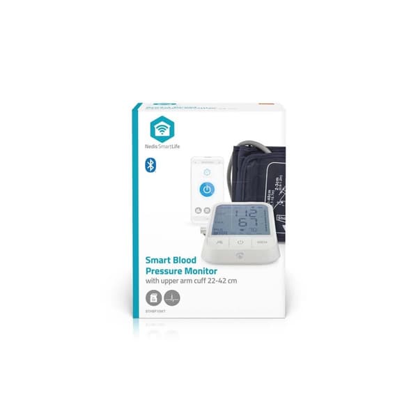 SmartLife Blodtryksmåler | Arm | Bluetooth | LCD Display | 22 - 42 cm | Angivelse af stilstand / Detektion af uregelmæssig hjerterytme / Detektion af,