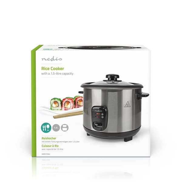 Riisinkeitin | 1.5 l | 500 W | Tarttumaton pinnoite | Irrotettava kulho | Automaattinen sammutus