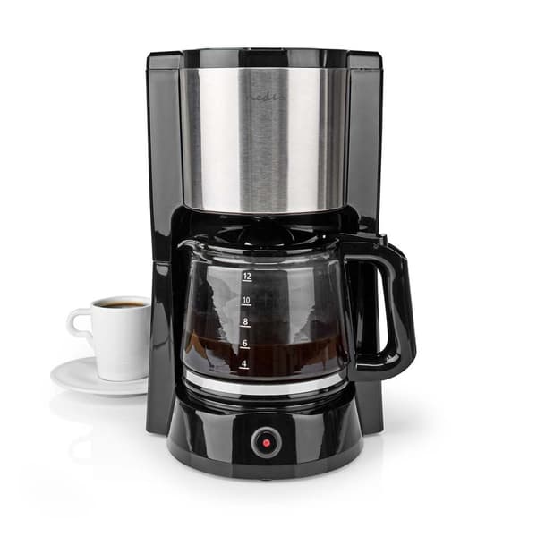 Kaffebryggare | Filtrera kaffe | 1.5 l | 12 Koppar | Varmhållningsfunktion | Silver / Svart