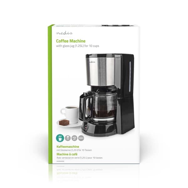 Kaffebryggare | Filtrera kaffe | 1.5 l | 12 Koppar | Varmhållningsfunktion | Silver / Svart