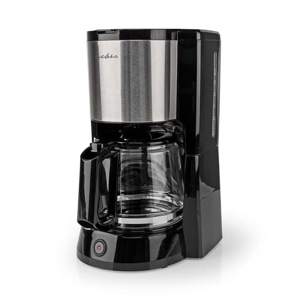 Kaffemaskine | Filterkaffe | 1.5 l | 12 Kopper | Hold-varm funktion | Sort / Sølv