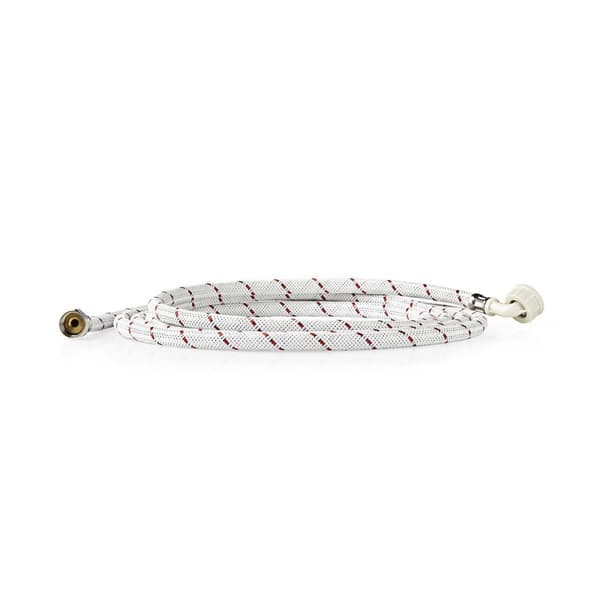 Nylon Inlet Hose | 1/2'' | 3/4'' | 10 Bar | 90 °C | 4.00 m | Bruksområde: Dish / Washing Machine | Nylon | Hvit / Rød