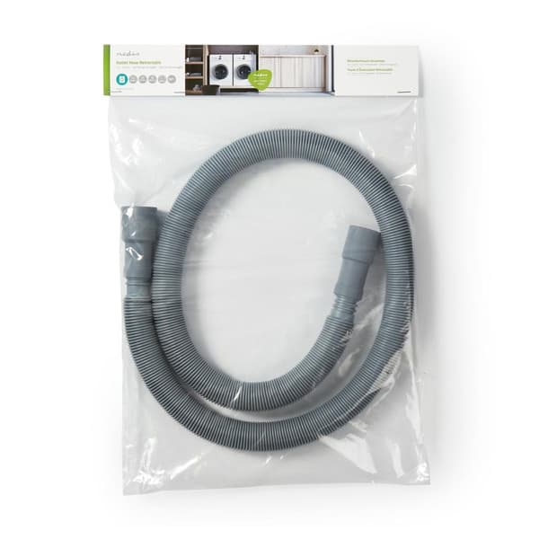 Extend Outlet Hose | 24/19 mm | 29/22 mm | 0.5 Bar | 50 °C | 4.00 m | Dish / Washing Machine | PVC | Grå