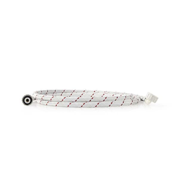 Nylon Inlet Hose | 3/4'' | 3/4'' | 10 Bar | 90 °C | 2.50 m | Bruksområde: Dish / Washing Machine | Nylon | Hvit / Rød