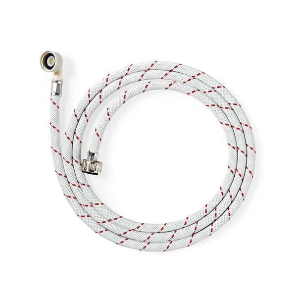 Nylon Inlet Hose | 3/4'' | 3/4'' | 10 Bar | 90 °C | 1.50 m | Bruksområde: Dish / Washing Machine | Nylon | Hvit / Rød