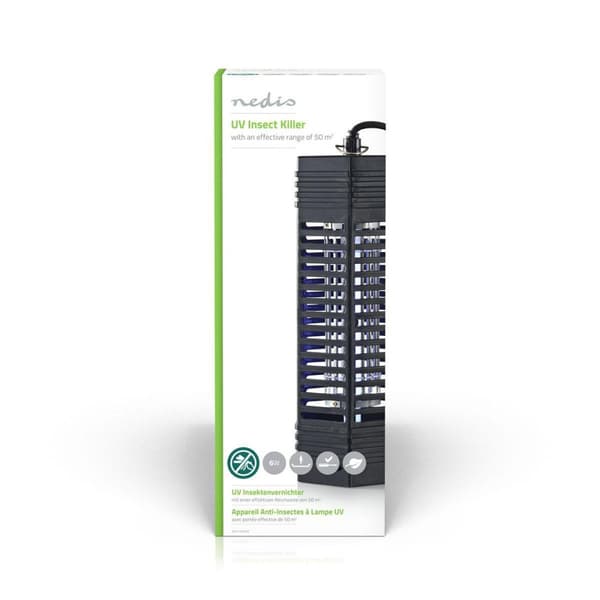Mosquito Stop ljusfälla | 6 W | Lamptyp: F6T5/BL | Effektiv räckvidd: 50 m² | Svart