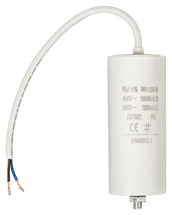 Kondensator 450V + Kabel 60.0uf / 450 V + cable