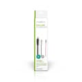Miniatyrbilde 2 av 2: Strømkabel | DC Hun | Open | Rett | Rett | Kobber | 2.00 m | Rund | PVC | Sort | Gaveeske
