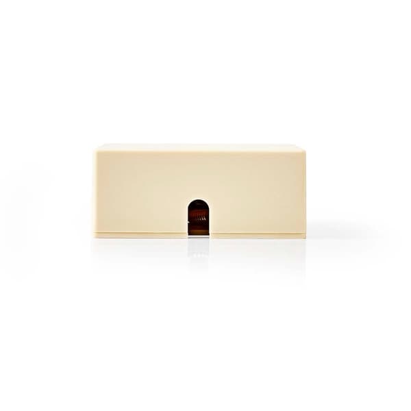 Telecom Wall Box | Tilslutnings Type: RJ11 | RJ11 Hunstik | RJ11 Hunstik | Lige | PVC | Elfenben