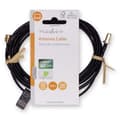 Miniatyrbild 3 av 3: Antennkabel | SMA Hane | SMA Hona | Guldplaterad | 50 Ohm | Enskaligt skydd | 3.00 m | Rund | PVC | Svart | Label