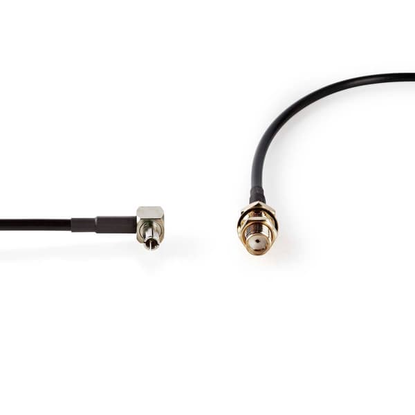 antenne~~POS=TRUNC | SMA Hun | TS9 | Gull belagt | 50 Ohm | Singel Skjermet | 0.20 m | Rund | PVC | Sort | Boks