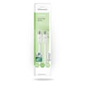 Miniatyrbillede 3 af 3: Coax Cable | IEC (Coax) Han | IEC (Coax) Hun | Nikkelplateret | 90 dB | 75 Ohm | Dobbelt afskærmet | 1.50 m | Runde | PVC | Hvid | Box