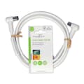 Miniatyrbillede 3 af 3: Coax Cable | IEC (Coax) Han | IEC (Coax) Hun | Nikkelplateret | 120 dB | 75 Ohm | Quad Skærmet | 1.50 m | Runde | PVC | Hvid | Label
