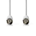 Miniatyrbild 2 av 3: Satellite & Antenn kabel | F Hane | F Hane | Nickelplaterad | 75 Ohm | Dubbelskärmad | 10.0 m | Rund | PVC | Vit | Låda