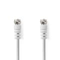 Miniatyrbild 1 av 3: Satellite & Antenn kabel | F Hane | F Hane | Nickelplaterad | 75 Ohm | Dubbelskärmad | 2.00 m | Rund | PVC | Vit | Label