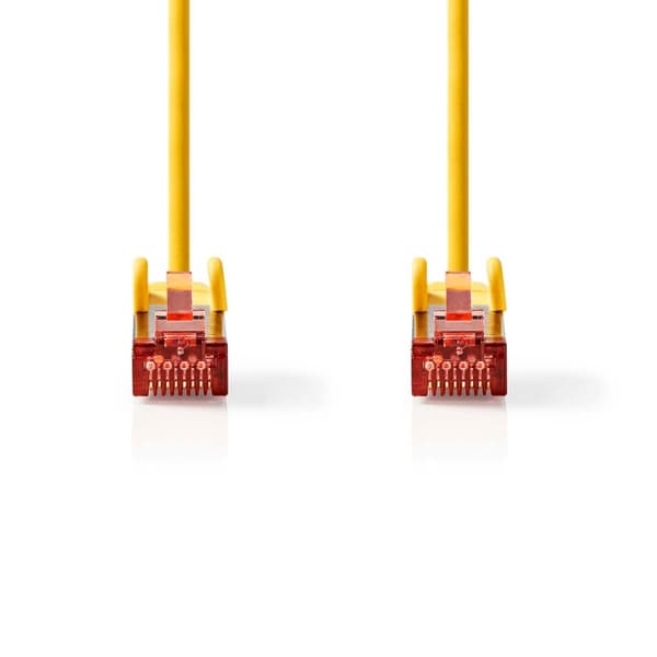 CAT6 Nätverkskabel | RJ45 hane | RJ45 hane | S/FTP | 5.00 m | Rund | LSZH | Gul | Label
