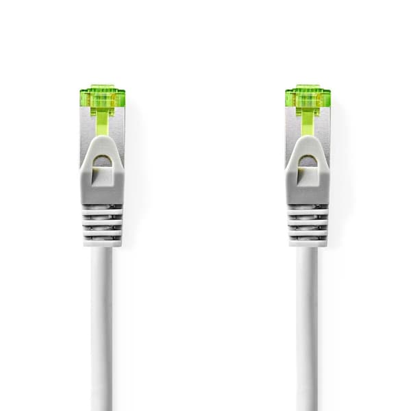 CAT7 netværkskabel | S/FTP | RJ45 Han | RJ45 Han | 0.50 m | Snagless | Runde | LSZH | Grå | Label