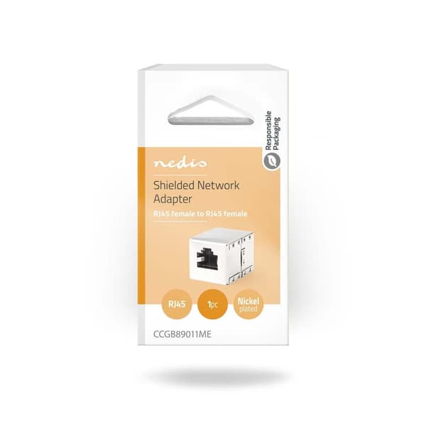Netværkskobling | CAT6 | Skærmet | RJ45 Hun | RJ45 Hun | Lige | Metal | Box