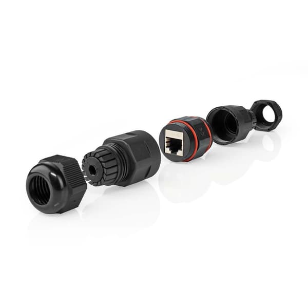 Nettverkskobling | Utendørs | CAT6 | Skjermet | RJ45 Hun | RJ45 Hun | Rett | PVC | Boks