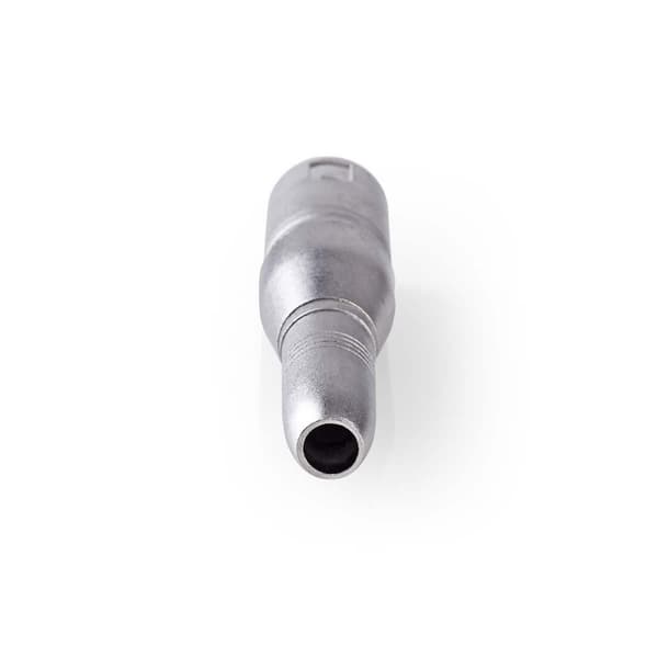 XLR Adapter | XLR 3-stifts hane | 6.35 mm Hona | Nickelplaterad | Rak | Metall | Silver | 10 st. | Låda