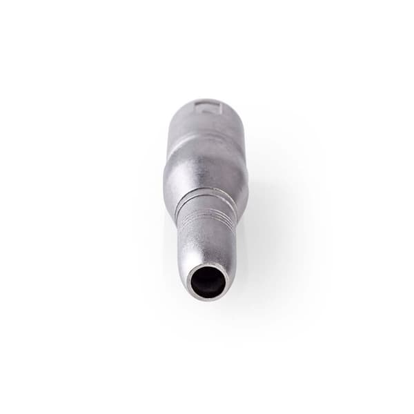 XLR Adapter | XLR 3-stifts hane | 6.35 mm Hona | Nickelplaterad | Rak | Metall | Silver | 10 st. | Låda