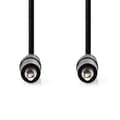 Miniatyrbillede 2 af 2: Stereo Audio kabel | 3.5 mm Hanstik | 3.5 mm Hanstik | Nikkelplateret | 5.00 m | Runde | Sort | Label
