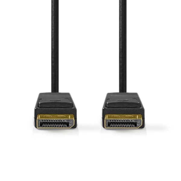 DisplayPort kaapeli | DisplayPort uros | DisplayPort uros | 8K@60Hz | Niklattu | 2.00 m | Pyöreä | PVC | Musta | Label