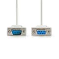 Miniatyrbillede 2 af 3: Seriel kabel | D-SUB 9-Pin han | D-SUB 9-Pin hun | Nikkelplateret | 2.00 m | Runde | PVC | Elfenben | Label