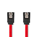 Miniatyrbild 1 av 3: SATA kabel | 1.5 Gbps | SATA 7-Pin Hona | SATA 7-Pin Hona | Nickelplaterad | 0.50 m | Platt | PVC | Röd | Låda