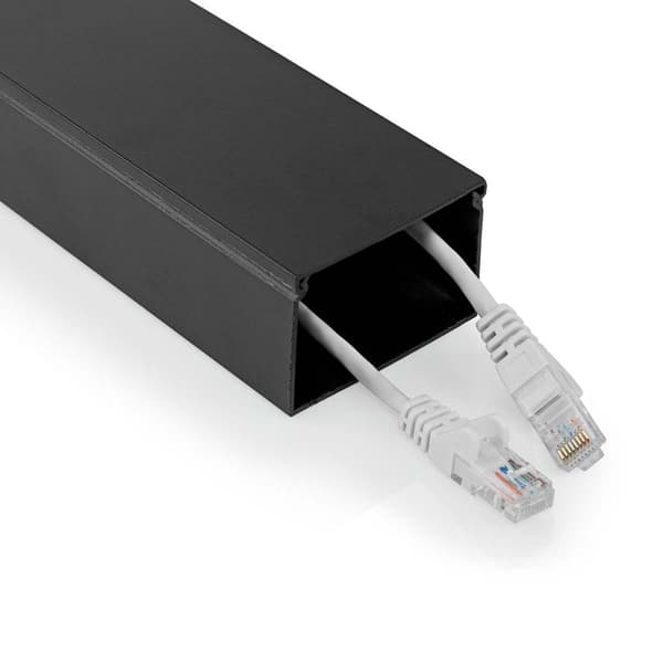 Kabel Ledelse | Kanal | 1 stk. | Maksimal kabeltykkelse: 40 mm | Aluminium | Sort
