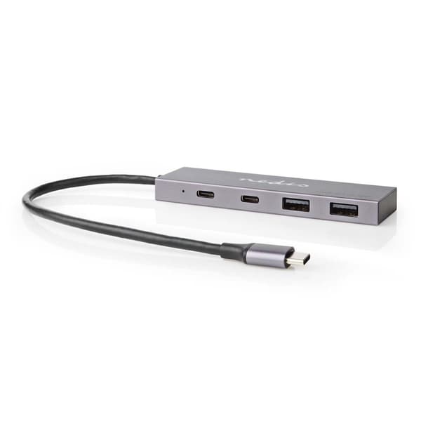 USB-hub | 1x USB-C™ 3.2 Gen 2 Male | 2x USB-A 3.2 Gen 2 Female / 2x USB-C™ 3.2 Gen 2 Female | 4-Port port(s) | USB 3.2 Gen 2 | USB Drevet | 10 Gbps