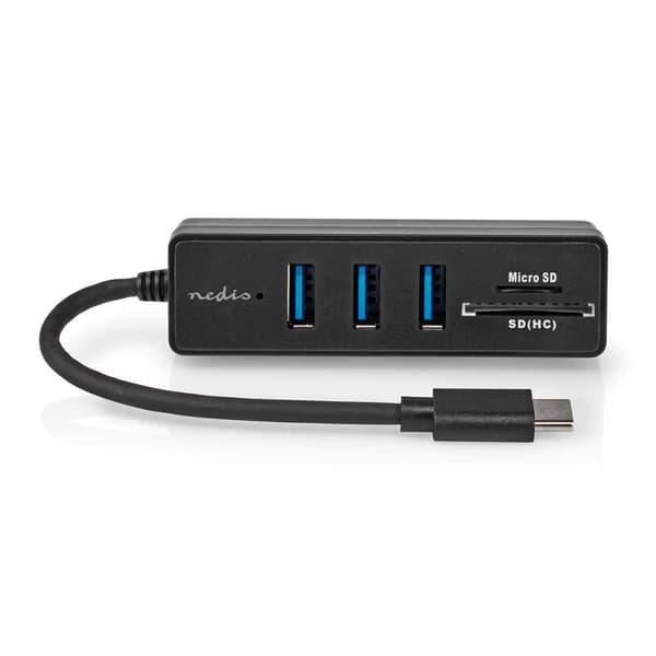 USB-hubb | 1x USB-C™ | 3x USB A hona | 5-Port port(s) | USB 3.2 Gen 1 | USB ström | 5 Gbps | SD & MicroSD