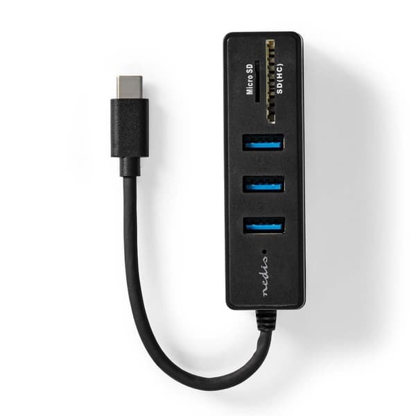USB-hubb | 1x USB-C™ | 3x USB A hona | 5-Port port(s) | USB 3.2 Gen 1 | USB ström | 5 Gbps | SD & MicroSD
