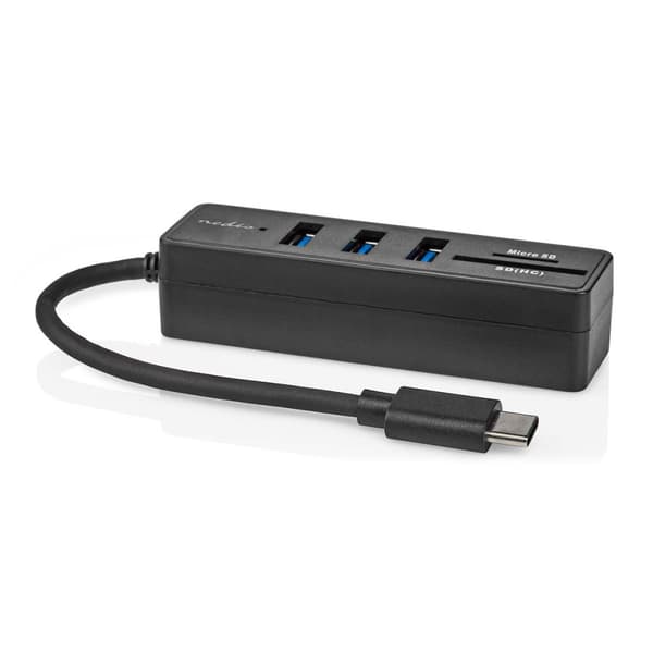 USB-hubb | 1x USB-C™ | 3x USB A hona | 5-Port port(s) | USB 3.2 Gen 1 | USB ström | 5 Gbps | SD & MicroSD