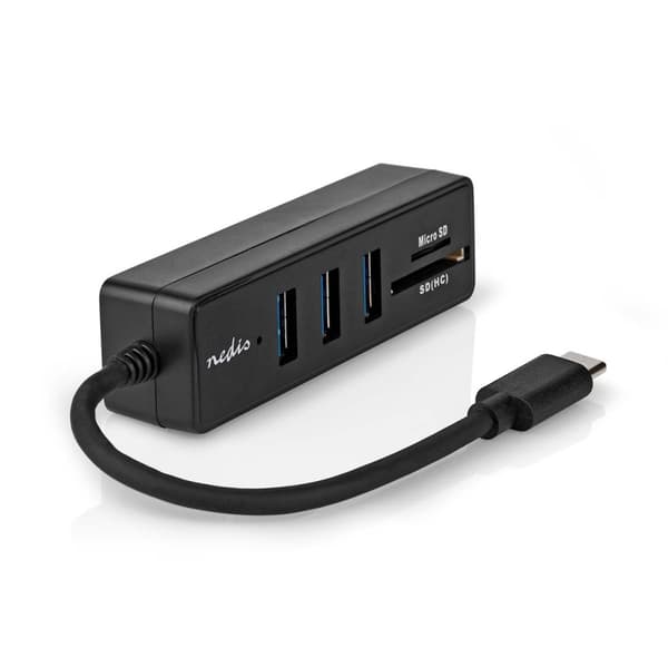 USB-hubb | 1x USB-C™ | 3x USB A hona | 5-Port port(s) | USB 3.2 Gen 1 | USB ström | 5 Gbps | SD & MicroSD