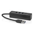 Miniatyrbillede 7 af 9: USB-hub | USB-A Han | 3x USB A Hun | 5-Port port(s) | USB 3.2 Gen 1 | USB Drevet | 5 Gbps | SD & MicroSD